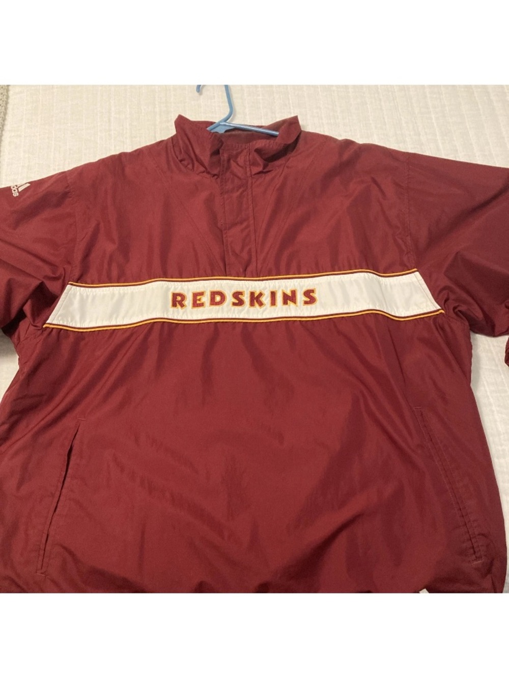 Vintage Washington Redskins Adidas  Lined Windbreaker  Men’s XL Burgundy